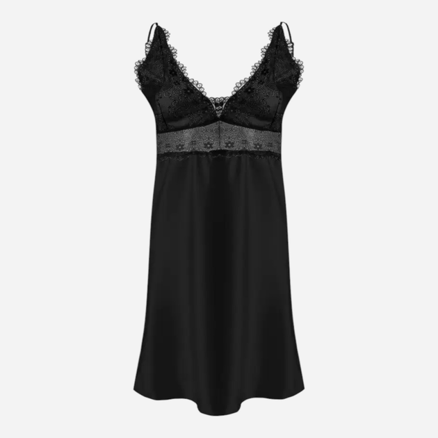 Нічна сорочка жіноча DKaren Slip Fabien XS Чорна (5903068507441) - зображення 3