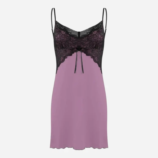 Koszula nocna damska DKaren Slip Tatiana L Ciemna pudrowa (5903068513152) - obraz 3