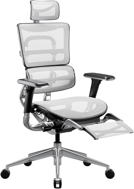 Крісло офісне ергономічне Diablo Chairs V-Master Black-White (5904405577172) - зображення 3