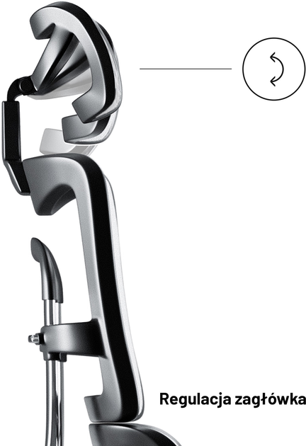 Крісло офісне ергономічне Diablo Chairs V-Master Black-White (5904405577172) - зображення 8