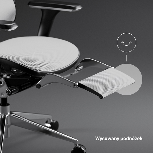 Крісло офісне ергономічне Diablo Chairs V-Master Black-White (5904405577172) - зображення 14