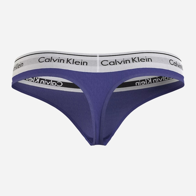 Трусики cтрінги жіночі бавовняні Calvin Klein Underwear 0000F3786EFPT S Темно-сині (8720108767781) - зображення 7
