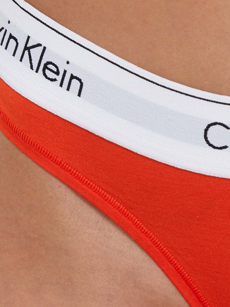Трусики cтрінги жіночі бавовняні Calvin Klein Underwear 0000F3786E1TD M Помаранчеві (8720108759434) - зображення 4