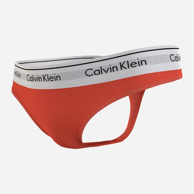 Трусики cтрінги жіночі бавовняні Calvin Klein Underwear 0000F3786E1TD M Помаранчеві (8720108759434) - зображення 7