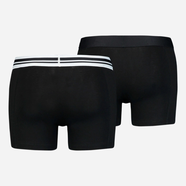 Набір чоловічих трусів 2 штуки Puma Placed Logo Boxer 2p 90651903 L Чорний (8718824117102) - зображення 2