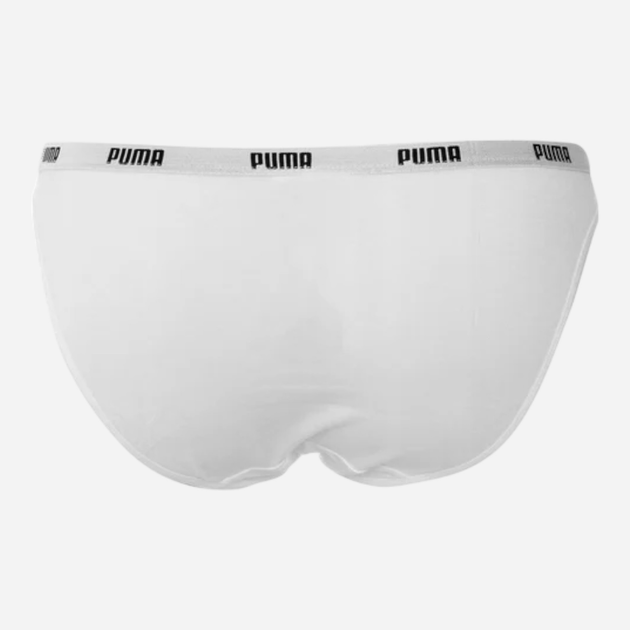 Zestaw damskich majtek bikini 2 szt Puma Women Bikini 2P Hang 90784704 M Biały (8718824910932) - obraz 4