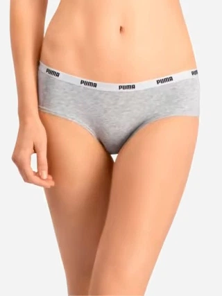 Zestaw damskich majtek typu hipster 2 szt Puma Women Hipster 2P Hang 90784805 L Szary (8718824911243) - obraz 3