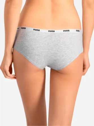 Zestaw damskich majtek typu hipster 2 szt Puma Women Hipster 2P Hang 90784805 L Szary (8718824911243) - obraz 4