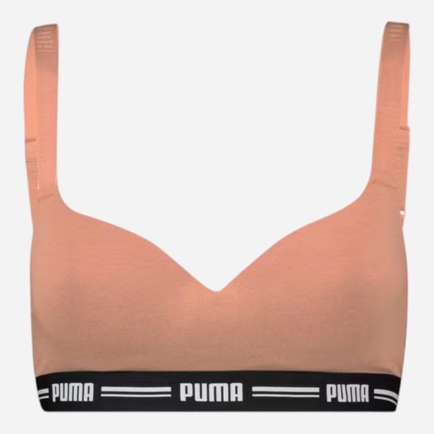 Biustonosz damski bez fiszbin Puma Women Padded Top 90786312 L Beżowy (8720245348720) - obraz 1