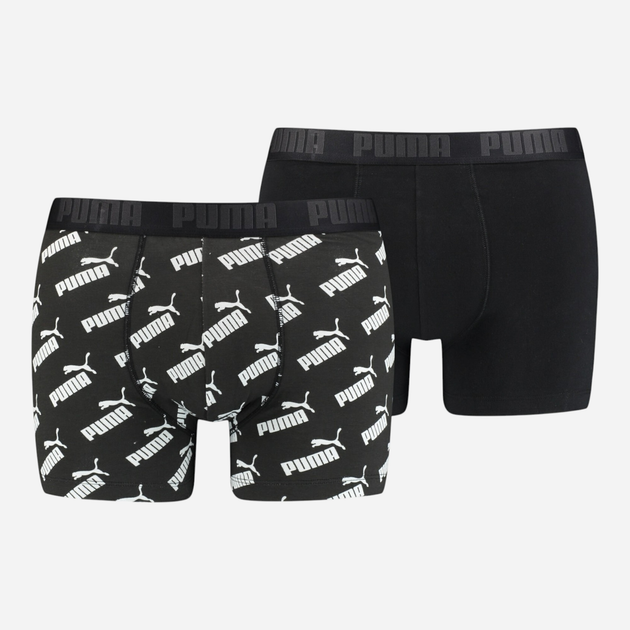 Набір трусів-боксерів чоловічих 2 шт Puma Men Aop Boxer 2P 93505401 L Чорний (8720245044950) - зображення 1