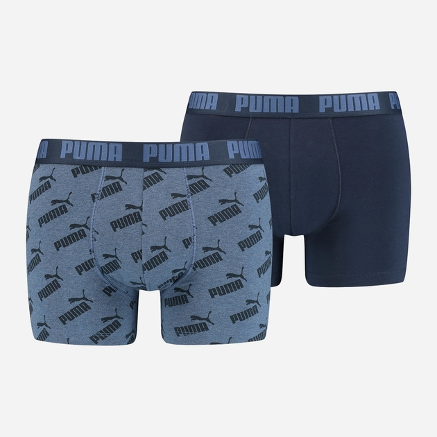 Zestaw majtek męskich typu bokserki 2 szt Puma Men Aop Boxer 2P 93505403 XL Ciemnogranatowy (8720245045049) - obraz 1