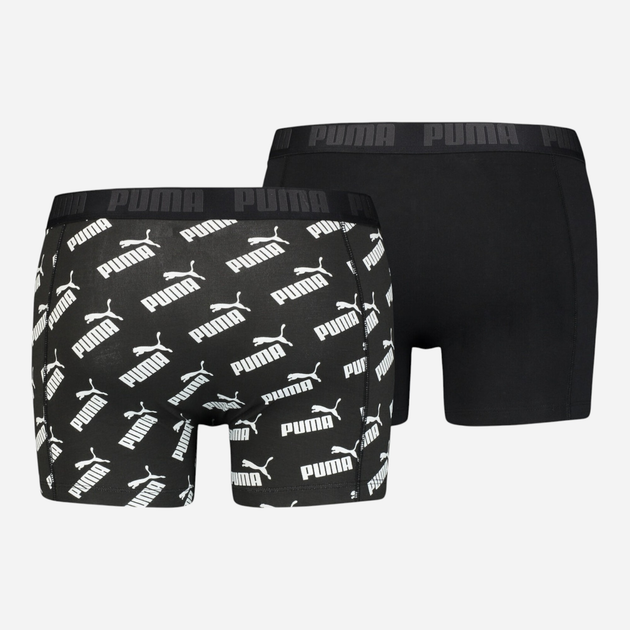 Набір трусів-боксерів чоловічих 2 шт Puma Men Aop Boxer 2P 93505401 L Чорний (8720245044950) - зображення 2