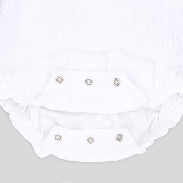 Дитяче боді-сукня для новонародженої дівчинки Chicco 50899-033 62 см Біла (8059609309603) - зображення 4