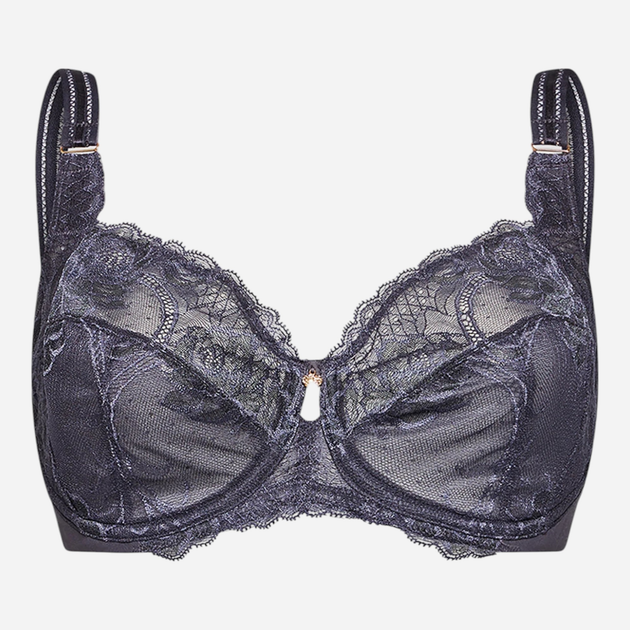 Biustonosz damski z fiszbinami z koronką Triumph 10209608 75B Szary (7613137807744) - obraz 11