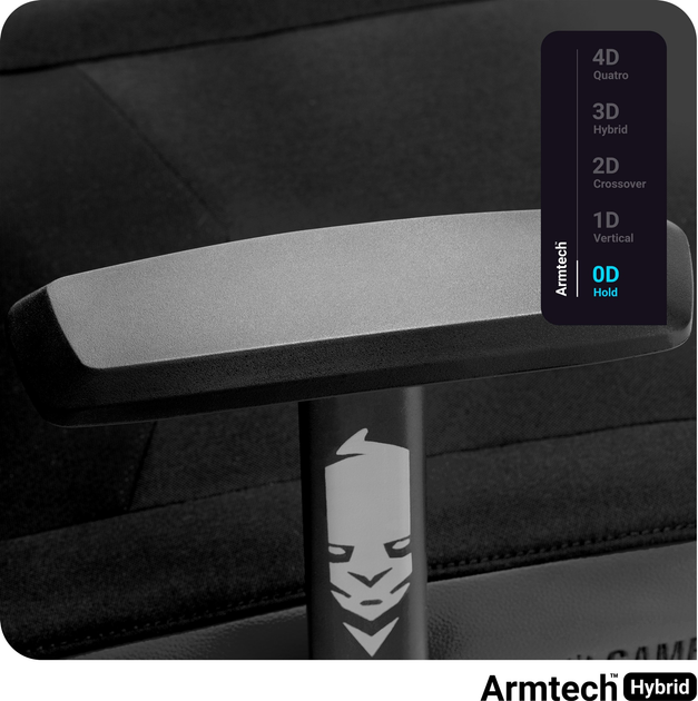 Fotel gamingowy Diablo X-Gamer 2.0 Normal Size Dark Obsidian (5902560337464) - obraz 7