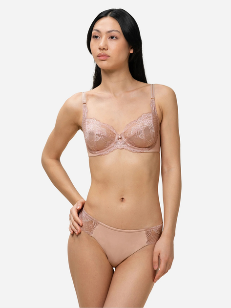 Biustonosz damski z fiszbinami z koronką Triumph 10209608 90G Różowy (7613137808376) - obraz 3