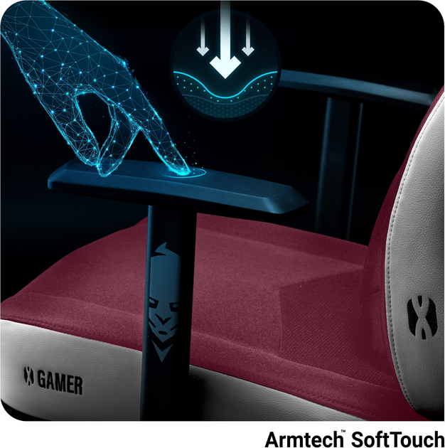 Ігрове крісло Diablo X-Gamer 2.0 Normal Size Marshmallow Pink (5902560338881) - зображення 9