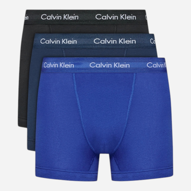 Zestaw majtek męskich typu bokserki Calvin Klein Underwear 0000U2662G-4KU S 3 szt Niebieski/Granatowy/Czarny (8719113950752) - obraz 1