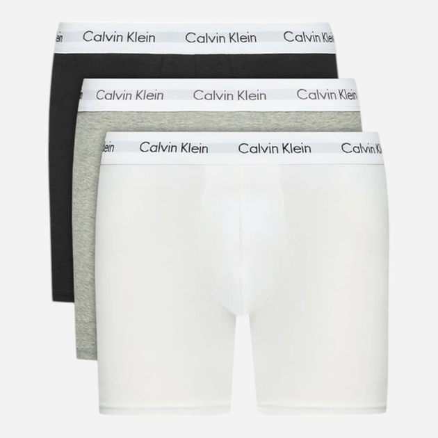 Zestaw majtek męskich typu bokserki Calvin Klein Underwear 000NB1770A-MP1 S 3 szt Czarny/Biały/Szary (8719115052744) - obraz 1