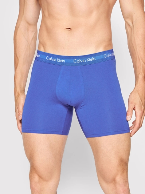 Zestaw majtek męskich typu bokserki Calvin Klein Underwear 000NB1770A-4KU L 3 szt Niebieski/Granatowy/Czarny (8719115052720) - obraz 2