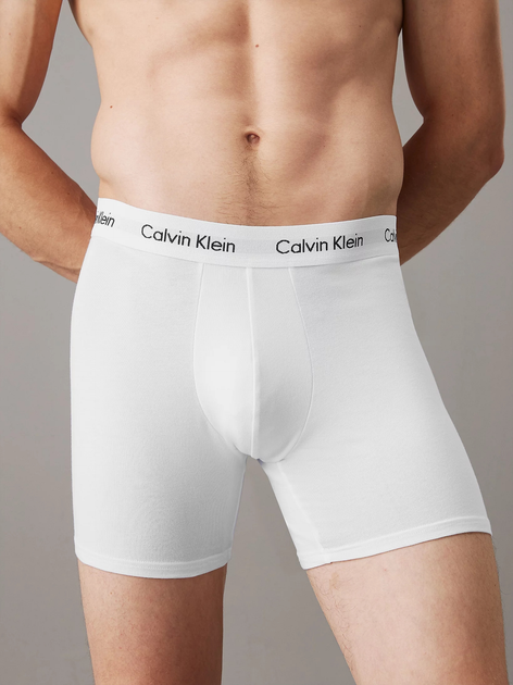Набір трусів-боксерів чоловічих Calvin Klein Underwear 000NB1770A-MP1 S 3 шт Чорний/Білий/Сірий (8719115052744) - зображення 4