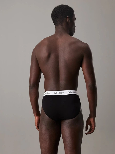 Набір трусів сліпів чоловічих бавовняних Calvin Klein Underwear 0000U2661G-001 S 3 шт Чорний (5051145283334) - зображення 5