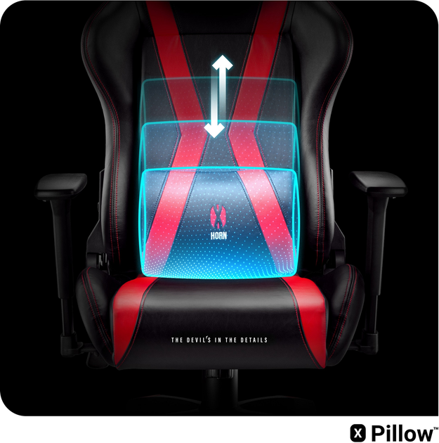 Fotel gamingowy Diablo X-Horn 2.0 King Size Black-Red (5902560336887) - obraz 14