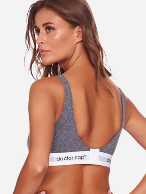 Бюстгальтер-топ для годування Doctor Nap Bra.4160 S Темно-сірий (5902701160302) - зображення 2