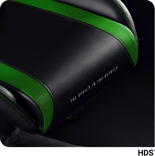 Ігрове крісло Diablo X-Horn 2.0 Normal Size Black-Green (5902560337020) - зображення 11