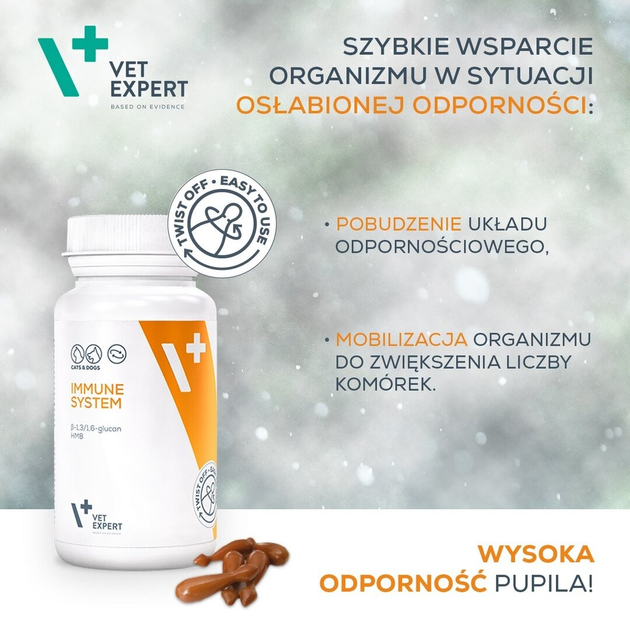 Добавки для собак та котів Vet Expert Immune System 30 капсул (5902414202061) - зображення 3