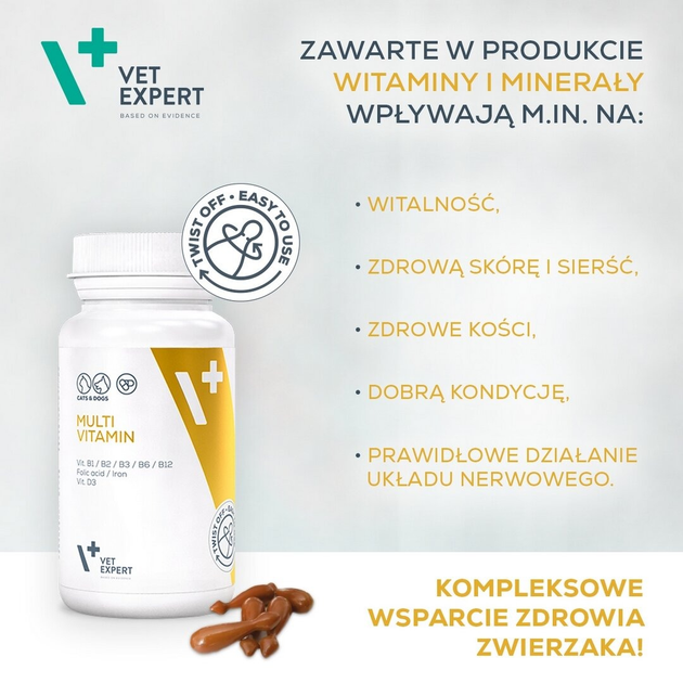 Добавки для собак та котів Vet Expert Multivitamin 30 капсул (5902414202047) - зображення 3