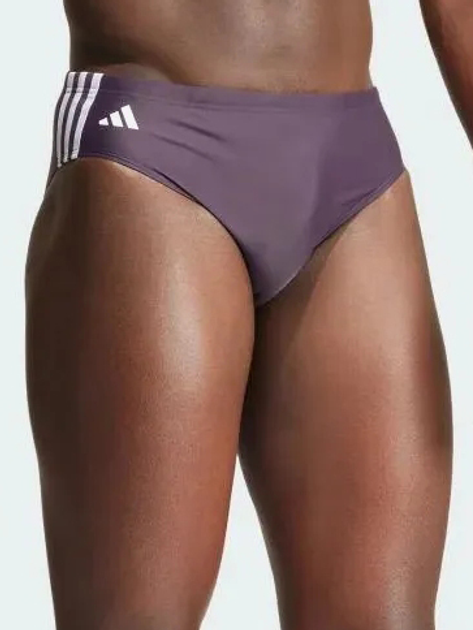 Плавки-сліпи чоловічі adidas 3Stripes Trunk IU1877 56 Фіолетові (4067887326858) - зображення 1