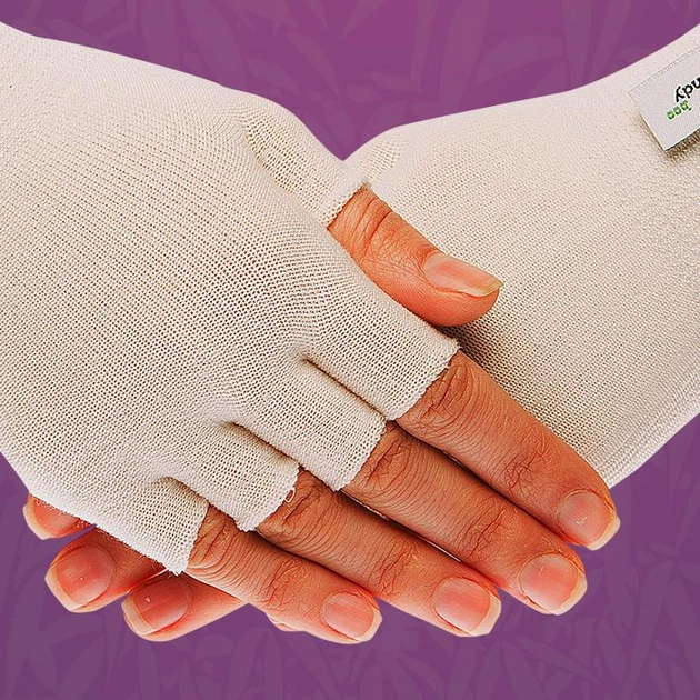 Подперчатки HANDYboo при захворюваннях шкіри рук EASY білі M - зображення 1