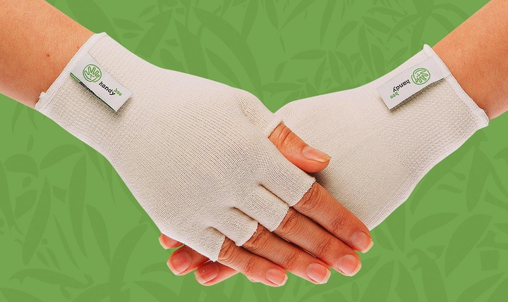 Подперчатки HANDYboo при захворюваннях шкіри рук EASY тонкі білі M - зображення 2