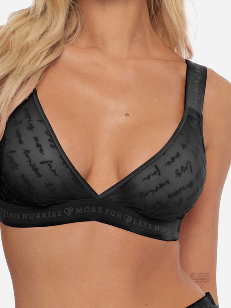 Biustonosz damski bez fiszbin Esotiq 41430-99X XL Czarny (5903972269411) - obraz 3