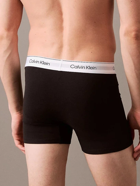 Набір трусів-боксерів чоловічих Calvin Klein Underwear 000NB3964A-MP1 S 3 шт Сірий/Білий/Чорний (8720639723089) - зображення 5