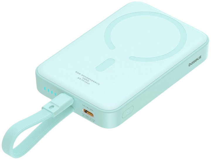 УМБ Baseus Magnetic Mini MagSafe Lightning 10000 мАг 20 Вт Blue (P10022109333) - зображення 4