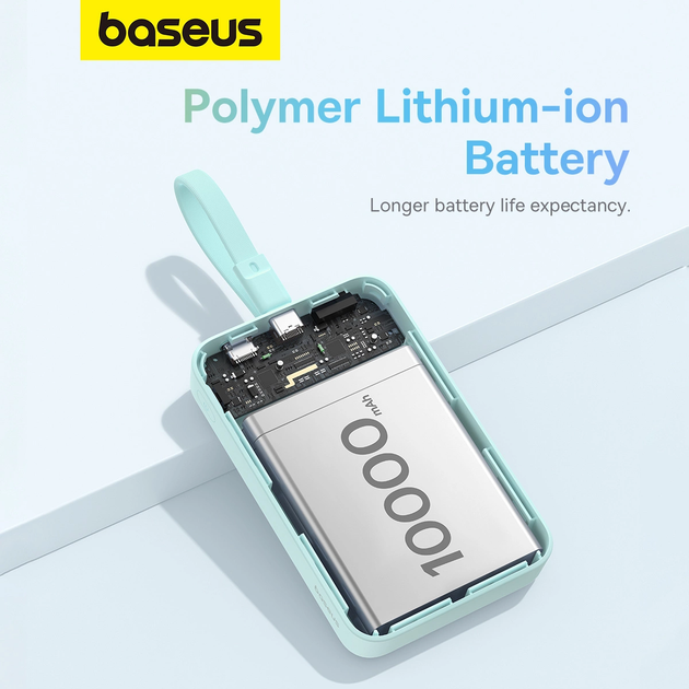 УМБ Baseus Magnetic Mini MagSafe Lightning 10000 мАг 20 Вт Blue (P10022109333) - зображення 7