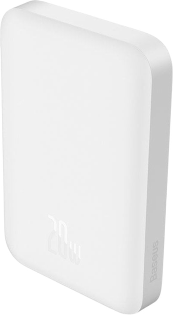 Powerbank Baseus Magnetic Mini Air MagSafe 6000 mAh 20 W White (PPCXM06A) - obraz 5