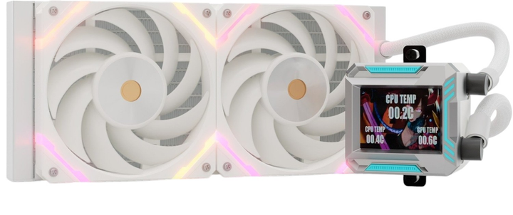Chłodzenie wodne Valkyrie Syn 240 ARGB White (VK-AIOSY240W) - obraz 5