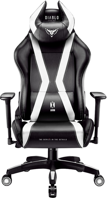 Игровое кресло Diablo X-Horn 2.0 Normal Size Black-White (5902560336986) - изображение 1