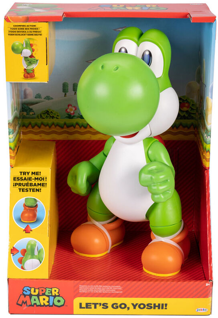 Динозавр інтерактивний Jakks Pacific Super Mario Bros Lets Go Yoshi 36 см (0192995413993) - зображення 1