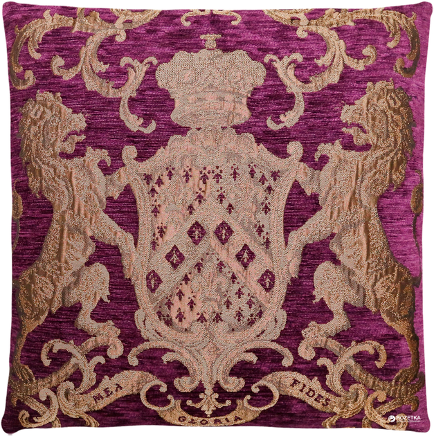 Подушка декоративная F.S. Home Collections Fiori 55х55 см Пурпурная ...