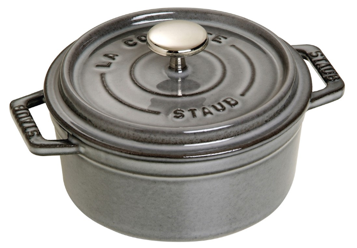 Каструля чавунна  Staub La Cocotte кругла сіра 400 мл (3272341012180) - зображення 1