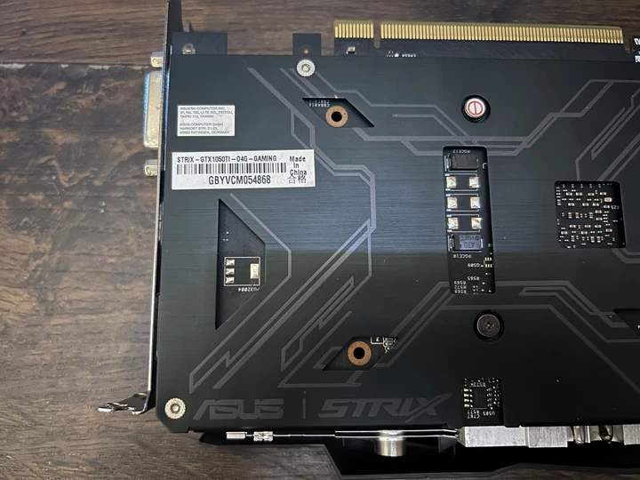 Видеокарта GTX 1050Ti 4GB Asus ROG Strix OC GDDR5 (STRIX-GTX1050TI-04G-GAMING) Б/У - изображение 6