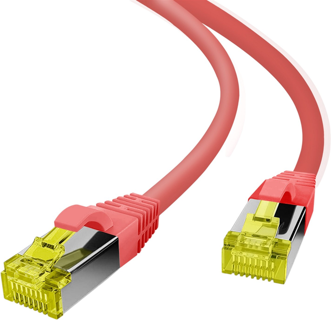 Патч-корд Helos S/FTP Cat 6a Ultra flex 20 m Red (4005938637737) - зображення 1