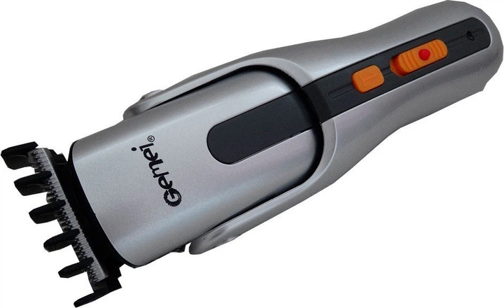 Машинка триммер для стрижки волосся і бороди 8в1 Gemei GM-581Pro Gray + Гребінець - изображение 4