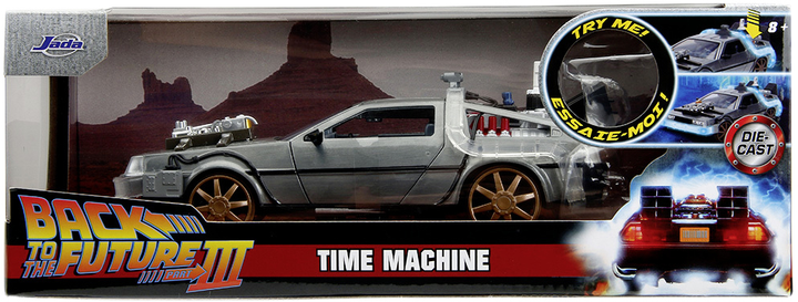 Pojazd metalowy Jada Back to the Future III 1:24 (4006333088339) - obraz 1