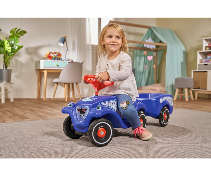 Класичний толокар Big Bobby Car з малюнком дельфіна темно-синій (4004943561303) - зображення 3