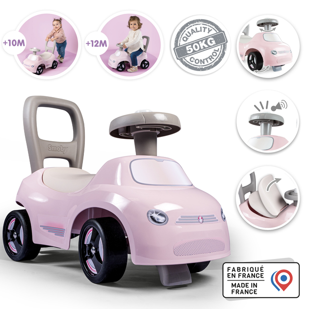 Толокар Smoby Toys 54 х 27 х 40 см рожевий (3032167205421) - зображення 4